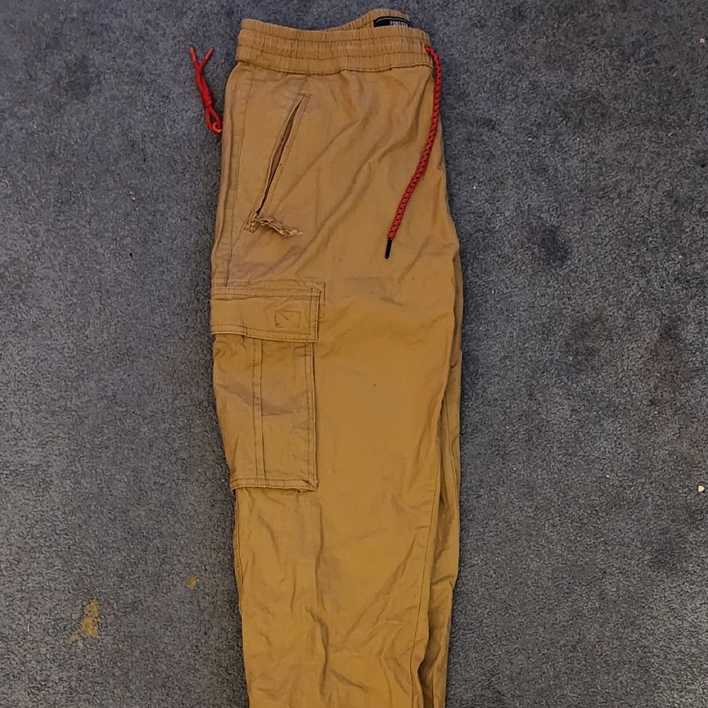 Mens straight fit cargo pants